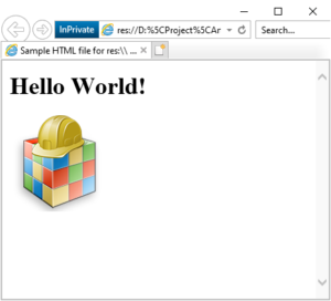 Using HTML resources to create user interface for your applications ...