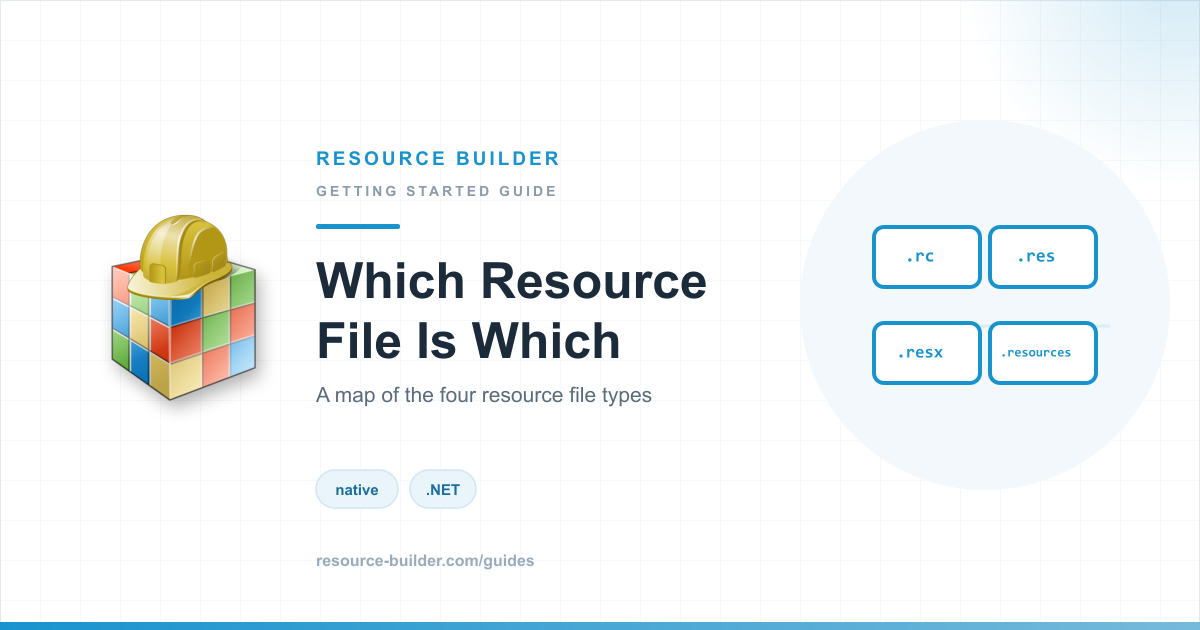 .rc, .res, .resx, and .resources: Which Resource File Is Which