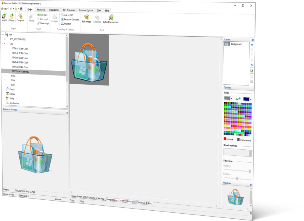 Resource Builder: Main Window